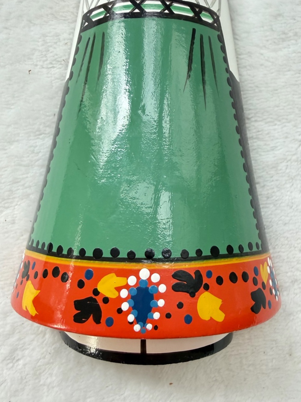 Vintage Salvo Hand Painted Wooden Female Russian Doll Wall Hanging Decor EUC - Picture 3 of 13